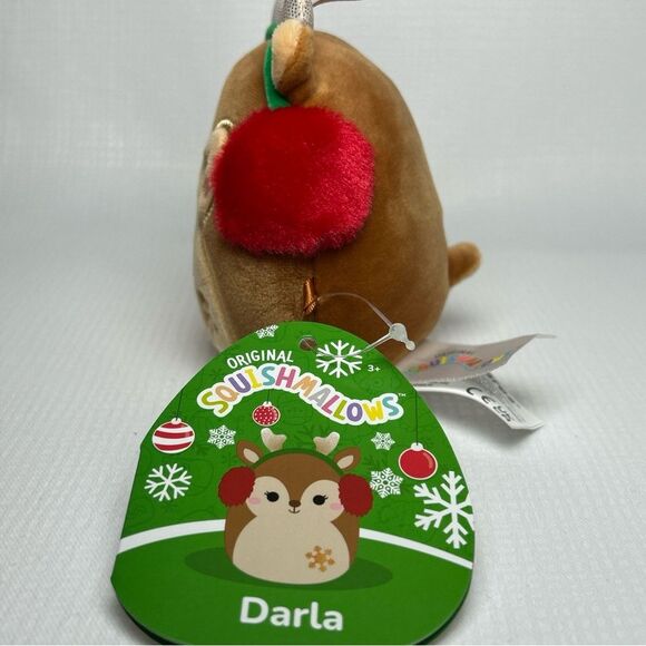 NWT Squishmallows Ornament Darla the Deer 4-Inch Plush WINTER Collection - Picture 5 of 5
